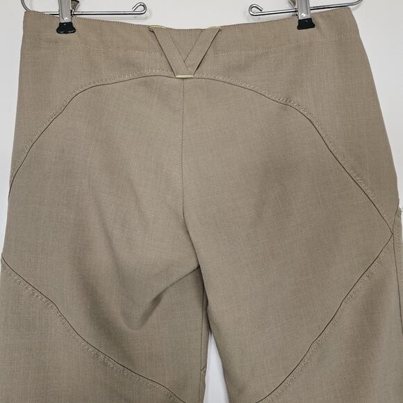 Nike Womens Bermuda Golf Shorts Size 4 Zip Pockets Zig Zag Stitch Dri Fit Classy - Picture 2 of 13